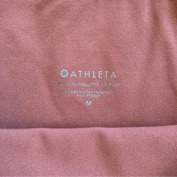 Athleta elation pirouette 7/8 tight, dusty mauve, M - Picture 8 of 11